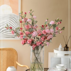 Silk Spring Flowers, Faux Wildflowers, Faux Camellia, Faux Camellias, Small Fake Flowers, Artificial Camellias, daisy stuff, Home Decor