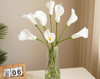 26.3inch! Real Touch Calla Lily, White Calla lily, Real Touch Flowers, Wedding Centerpieces, Table Centerpieces, Home Decor, Gift