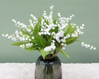 Maiglöckchen, Künstliche Blumen, Faux Grün, Faux Blumen, Dekoration, Blumenarrangement, Geschenk für Mama