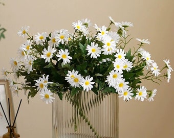 Artificial Chrysanthemum, White Chrysanthemum, Silk Chrysanthemum, Small Fake Flowers, Fake White Flowers, White Wildflowers