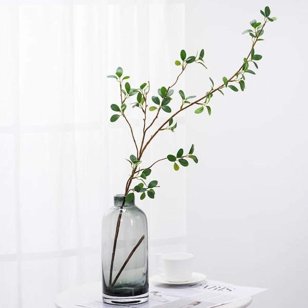 40" Real Touch Faux Aglaia Odorata Tree Branch Stem | High Quality Artificial Plant | Faux Decorative Leaf Stem /Home Decoration | Gifts