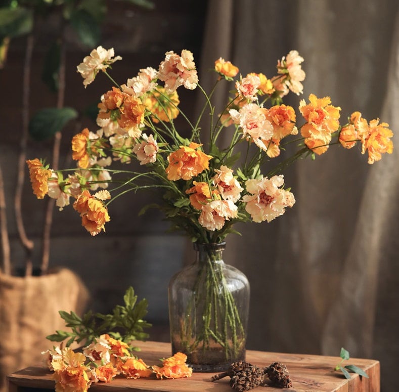 Lot Ancien De Fausses Fleurs Pour Artisanat Et Décoration Maison