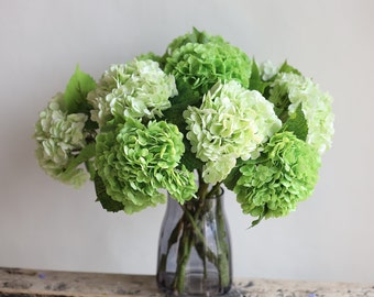 20" Real Touch Huge Hydrangea Stem, Realistic Artificial Flower, DIY Floral/Wedding/Home Decoration/Gift