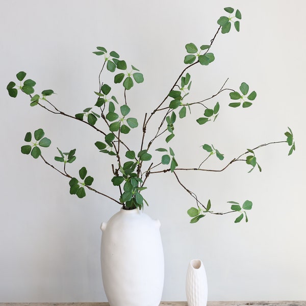 35" Realistic Pieris Japonica Branch, Fake Greenery, Faux Plant, Artificial Foliage Spray, Japanese Style Minimalist