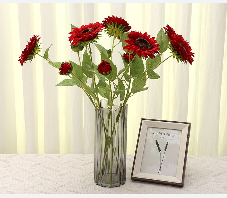 Faux Sunflowers Artificial Sunflowers Silk Sunflowers Fake Etsy