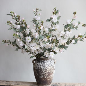 35“ Faux Camellia Blossom, Artificial Wildflowers, Spring Flowers, Silk Wildflowers, Wedding/Home Decoration/Gifts