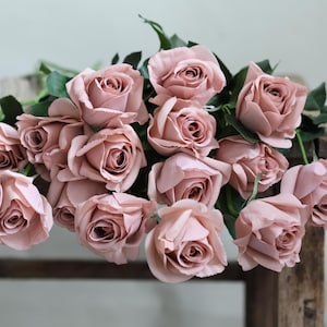 25.5&quot; Artificial Flowers, Real Touch Flowers, Real Touch Roses, Faux Roses/Morandi Roses/Faux Flowers