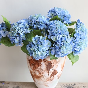20&quot; Real Touch Blue hydrangea, Artificial Hydrangea, Faux Blue hydrangea, DIY Wedding/Wedding Decor/Home Decor