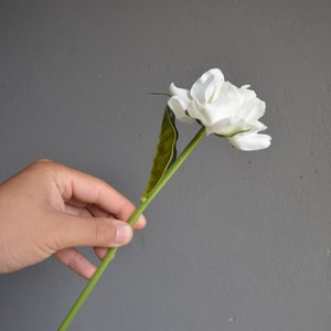 Gardenia, Artificial Gardenia, Real Touch Gardenia, Silk Gardenia, White Gardenia, Real touch flowers, Gardenia Flowers, White silk flowers image 4