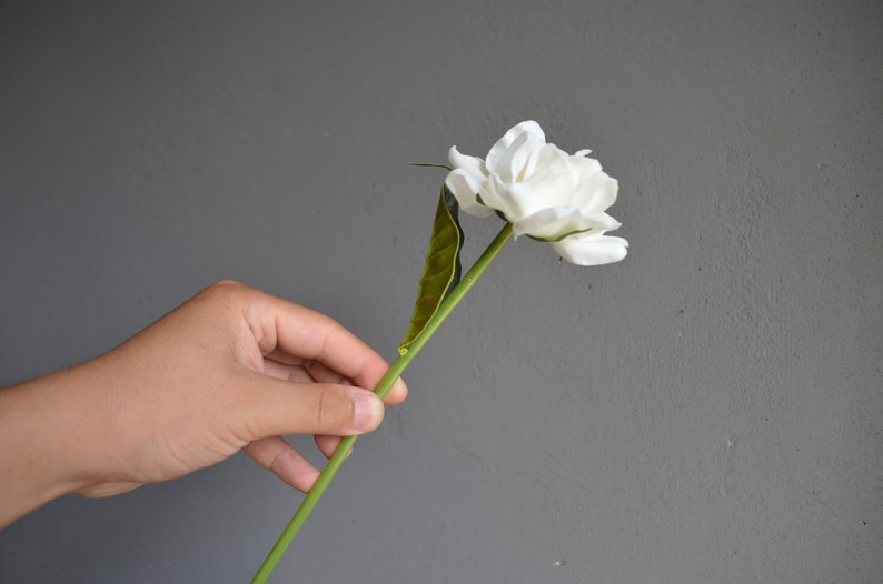 Gardenia, Artificial Gardenia, Real Touch Gardenia, Silk Gardenia, White Gardenia, Real touch flowers, Gardenia Flowers, White silk flowers image 4