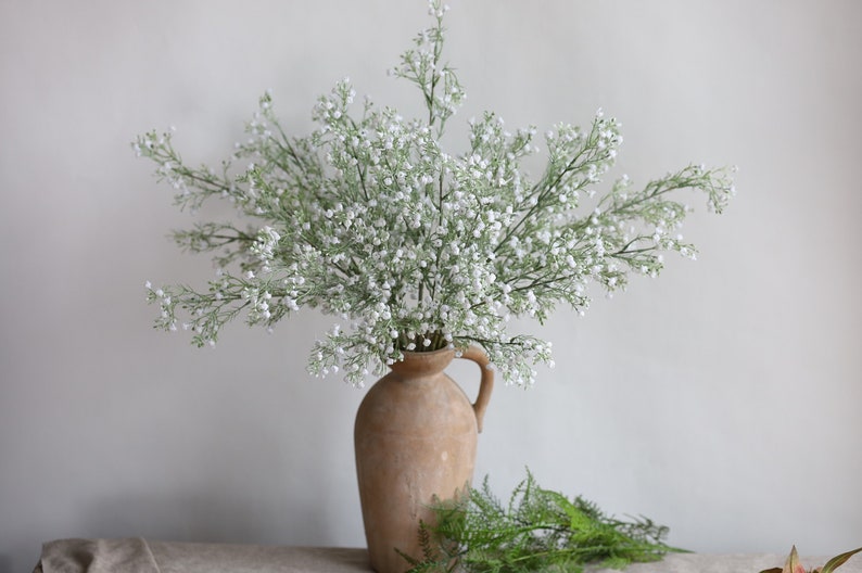 26 Baby's Breath, Artificial Baby's Breath, Fake Babys Breath, DIY Wedding Bouquetes, Wedding Decor image 1