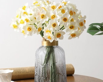 15" Artificial Daffodils, Fake Daffodil, Faux Daffodils, Silk Daffodil, Kitchen Decor/Home Decor/Gift