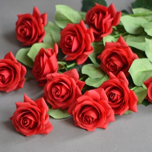 Real Touch Flowers, Real Touch Roses, Cream Roses, Ivory Roses, Silk Roses, Home Decor, Real Looking Roses, Cabbage Rose, Wedding Decor