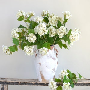 Hortensias Real Touch de 25 pouces, hortensia boule de neige, faux hortensia, hortensia blanc, bouquets de mariage DIY/décor de mariage/boules de neige