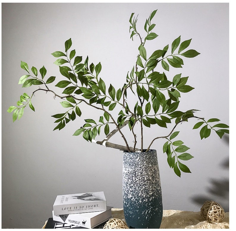 31" Green Wisteria Leaves, Faux Wisteria, Artificial Wisteria, Wisteria Flowers, Artificial Greenery, Faux Leaf Plants, Home Decor image 1