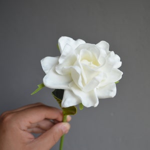 Gardenia, Artificial Gardenia, Real Touch Gardenia, Silk Gardenia, White Gardenia, Real touch flowers, Gardenia Flowers, White silk flowers image 6