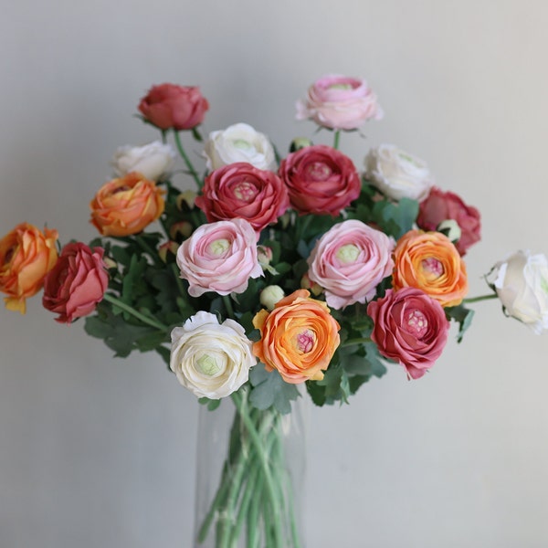 Luxe faux Ranunculus, Real Touch Ranunculus, Fake Ranunculus, Silk Ranunculus, Artificial Ranunculus, Faux Ranunculus, Ranunculus Corms