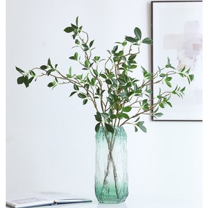 Vegetação falsa, hastes de vegetação falsa, hastes de glicínias falsas, plantas artificiais, vegetação artificial, decoração de casa, planta verde falsa, planta falsa