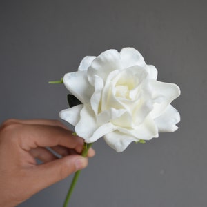 Gardenia, Artificial Gardenia, Real Touch Gardenia, Silk Gardenia, White Gardenia, Real touch flowers, Gardenia Flowers, White silk flowers image 5