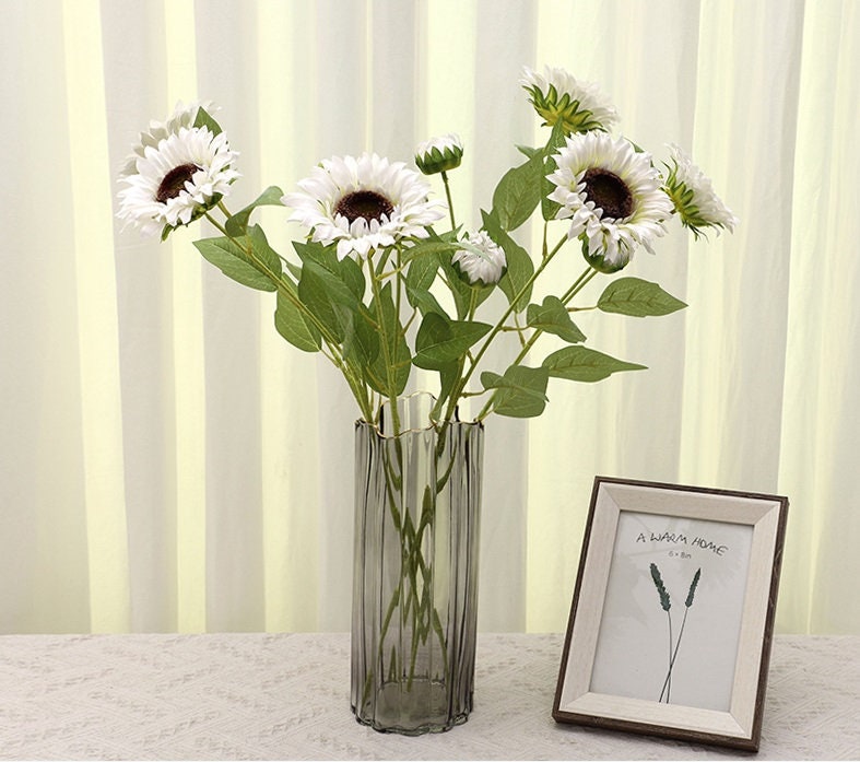 Faux Sunflowers Artificial Sunflowers Silk Sunflowers Fake Etsy