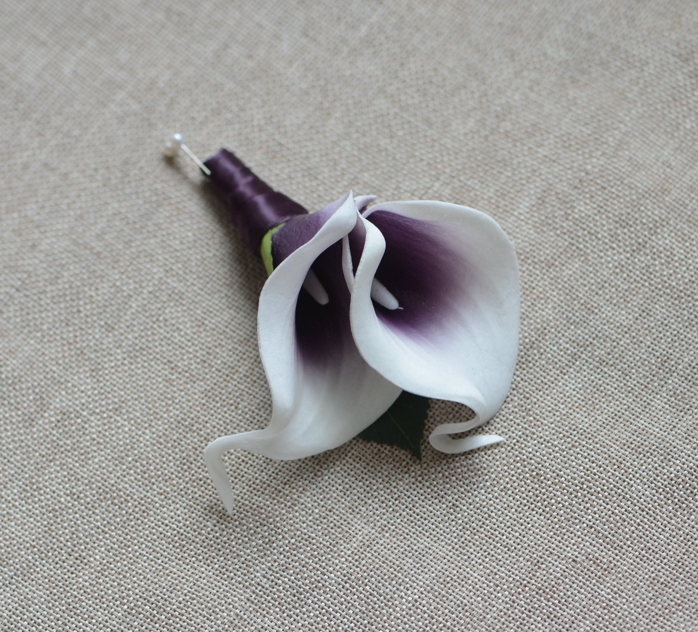 Calla Lilies Wedding Package-Picasso Purple Calla Lilies Silk | Etsy