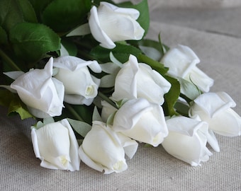 11 colors! Real Touch Flowers, White Roses, Real Looking Roses, Real Touch Roses, Real Touch Pink Roses, Silk flowers 104