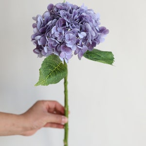 20 Real Touch Huge purple Hydrangea Stem, Realistic Artificial Lavender Purple Flower, /DIY Floral/Wedding/Home Decoration/Gift image 8