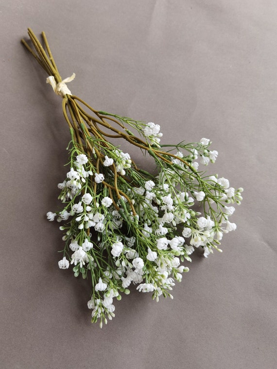 Baby's Breath Bundle, Artificial Baby's Breath, Faux White Wildflowers  Bundle, DIY Wedding Bouquetes, DIY Bridesmaids Bouquets 