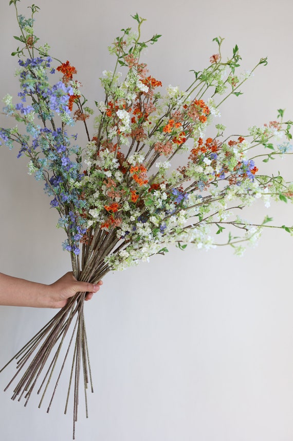 39 "knstlicher Bltenzweig, knstliche Blumen, Kirschblte, kleine  Kunstblumen, knstliche weie Blumen / Wohnkultur / Gartenblumengeschenk -  Etsy.de