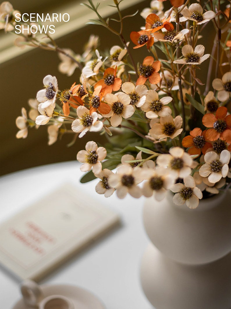 Tiny Silk Flowers Faux Filler Flowers Faux Wildflowers Silk Etsy