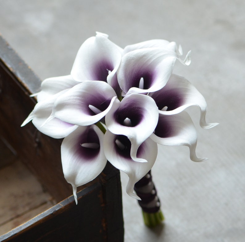 Purple Wedding Bouquet Calla Lily Bouquet Calla Lilies - Etsy