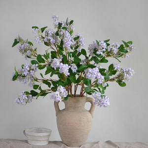 30&quot; Lilacs Flowers, Fake Flowers, Faux Lilacs, Faux Branches, Faux Flower Stems, Centerpieces | Floral | Wedding/Home Decoration | Gifts