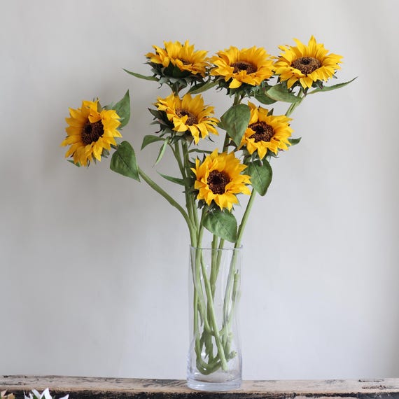 26 "Real TouchSonnenblumen, Geflschte Sonnenblumen, knstliche Sonnenblumen,  Faux Sonnenblumen, getrocknete Sonnenblume/Sonnenblume/Geschenk fr Mama -  Etsy.de