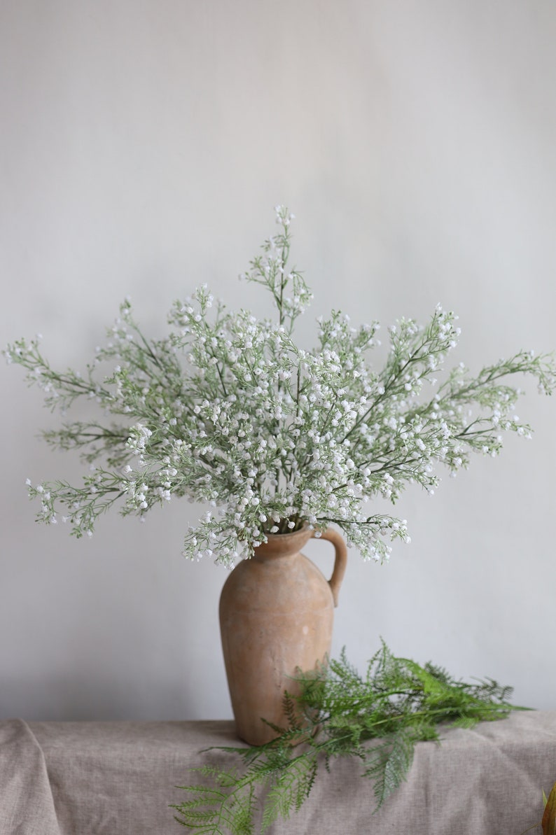 26 Baby's Breath, Artificial Baby's Breath, Fake Babys Breath, DIY Wedding Bouquetes, Wedding Decor image 2