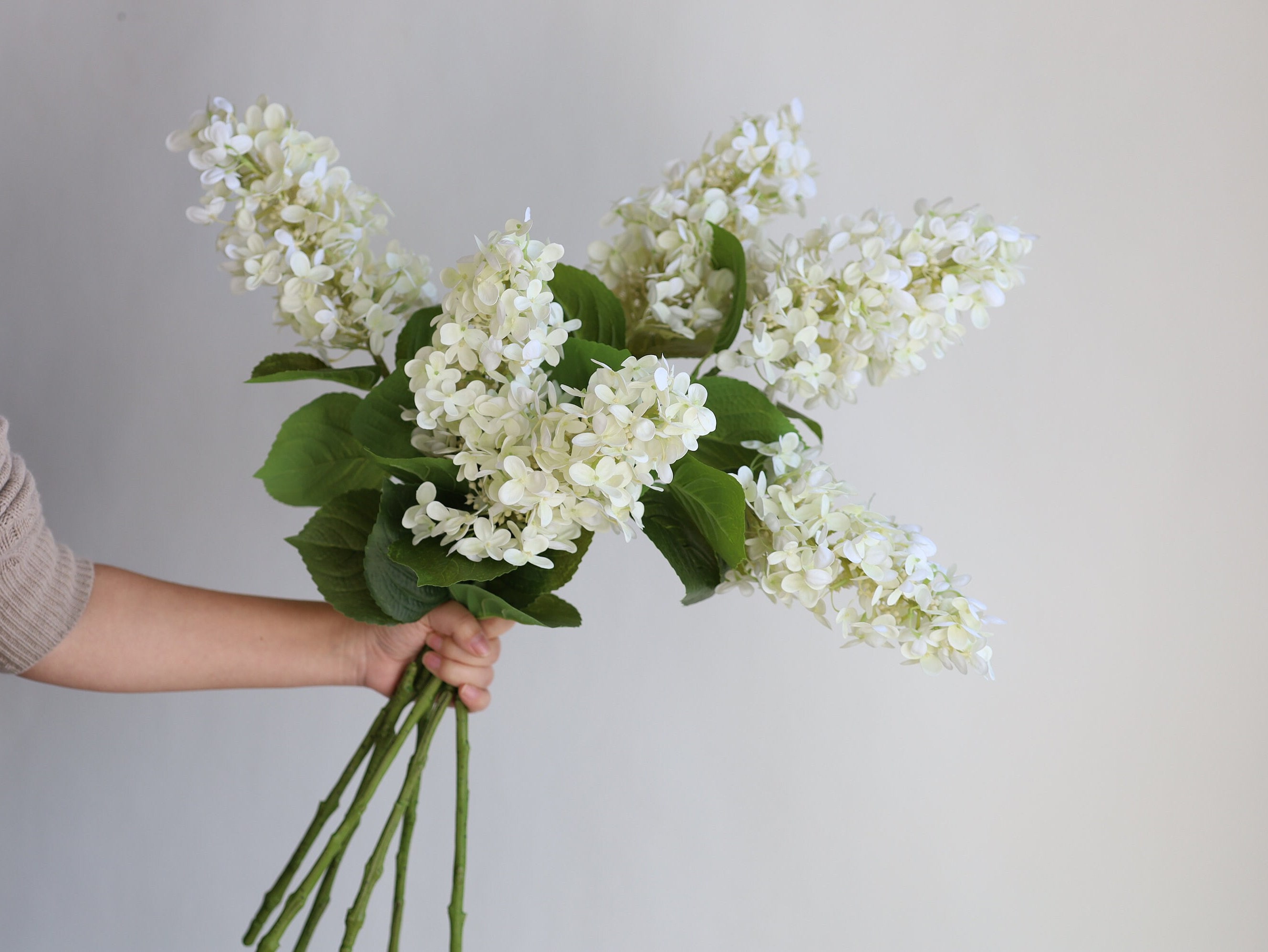 27.5" Real Touch Cone Hydrangea, Faux Hydrangea, Real Touch Flowers/Wedding/Home Decoration/Gift