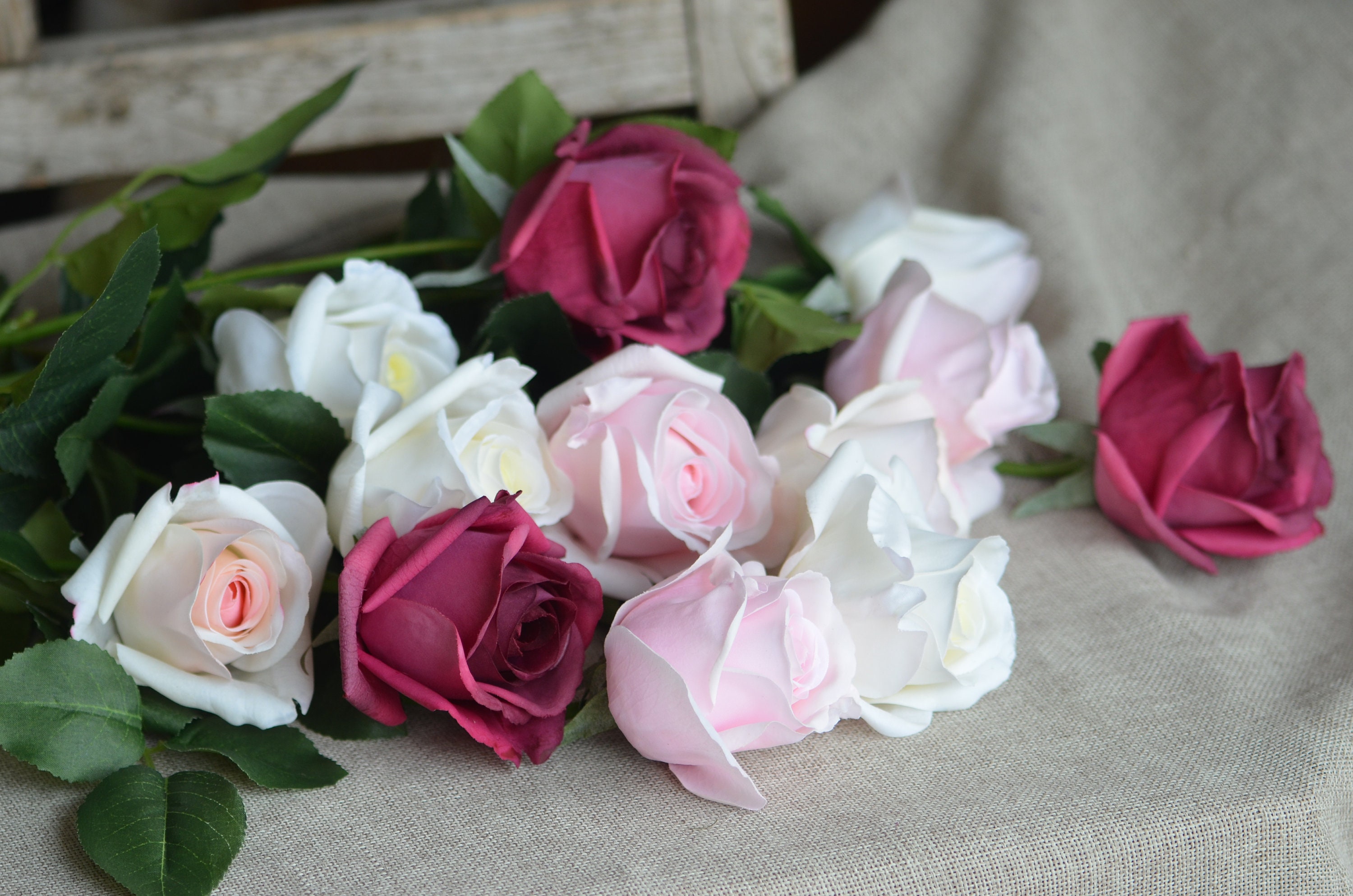 Real Touch Roses, Real Touch Flowers, Burgundy Roses, Real Looking ...