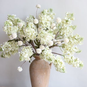 25&quot; White Lilacs Flowers, Real Touch Flowers, Artificial Flower, Faux Lilacs, Floral/Wedding/Home Decoration/Gifts