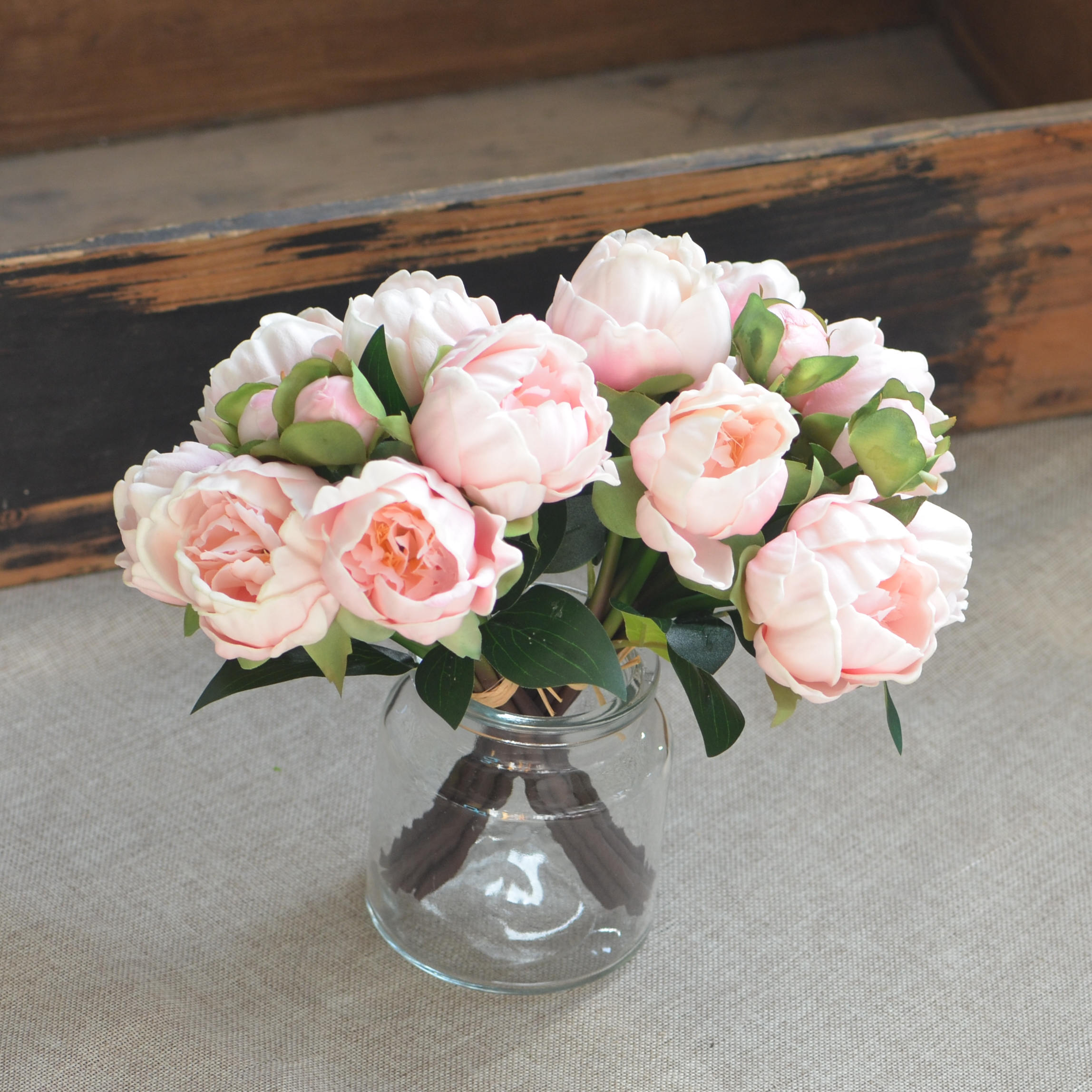 Pink Peony Bundles Real Touch Flowers Silk Peony Bridal Etsy