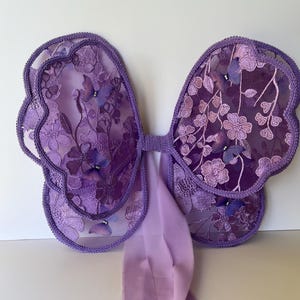 Lux Purple Fairy wings | flower fairy wings | lace fairy wings | toddler fairy wings | butterfly wings | baby fairy wings