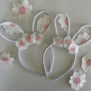 bunny headband, Easter bunny ears, handmade Easter, bunny ears