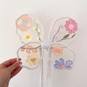 Pastel Fairy wings flower fairy wings lace fairy wings toddler fairy wings butterfly wings baby fairy wings new born fairy wings image 2