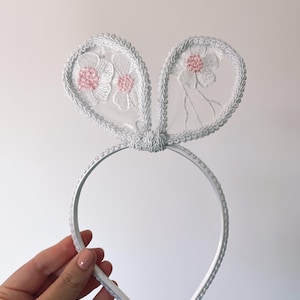 bunny headband, Easter bunny ears, handmade Easter, bunny ears
