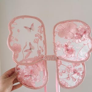 Pink Fairy wings | flower fairy wings | lace fairy wings | toddler fairy wings | butterfly wings | baby fairy wings | new born fairy wings