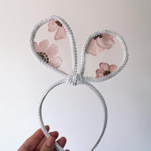 bunny headband, Easter bunny ears, handmade Easter, bunny ears