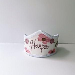Custom Birthday Crown, Name crown, Birthday crown, birthday embroidery name, fairy crown, Princess crown
