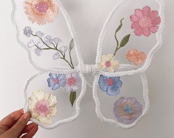 Pastel Fairy wings | flower fairy wings | lace fairy wings | toddler fairy wings | butterfly wings | baby fairy wings | new born fairy wings