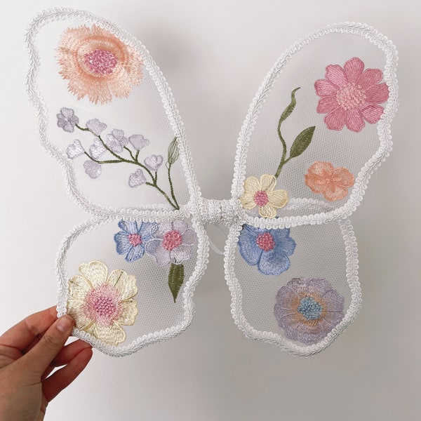 Pastel Fairy wings | flower fairy wings | lace fairy wings | toddler fairy wings | butterfly wings | baby fairy wings | new born fairy wings