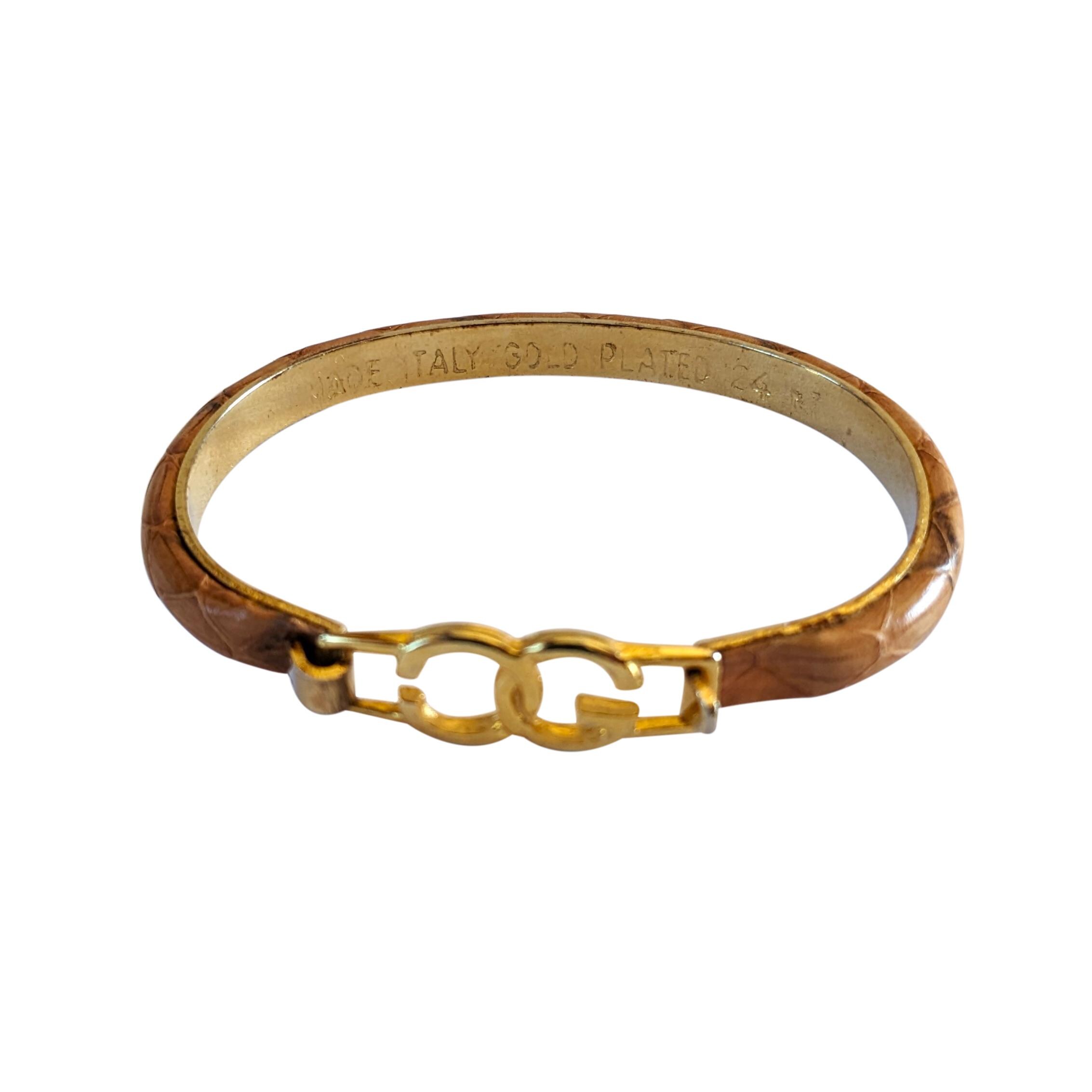 新しい到着 Snakeskin Gucci Bracelet Etsy - その他