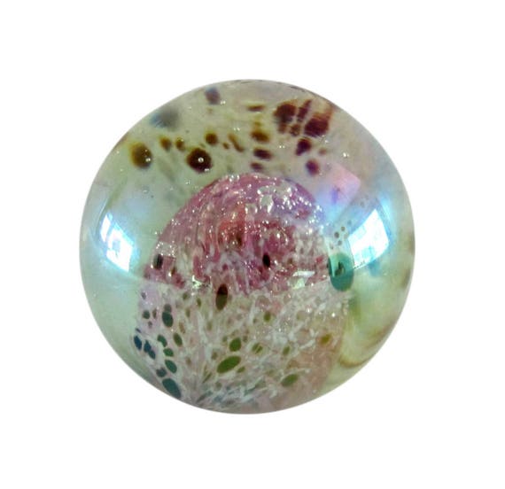 Vintage 1984 GES Glass Eye Studio Art Glass Paperweight 3