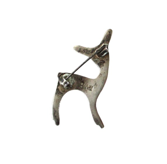 Vintage Art Deco Mexican Sterling Silver Deer Faw… - image 2